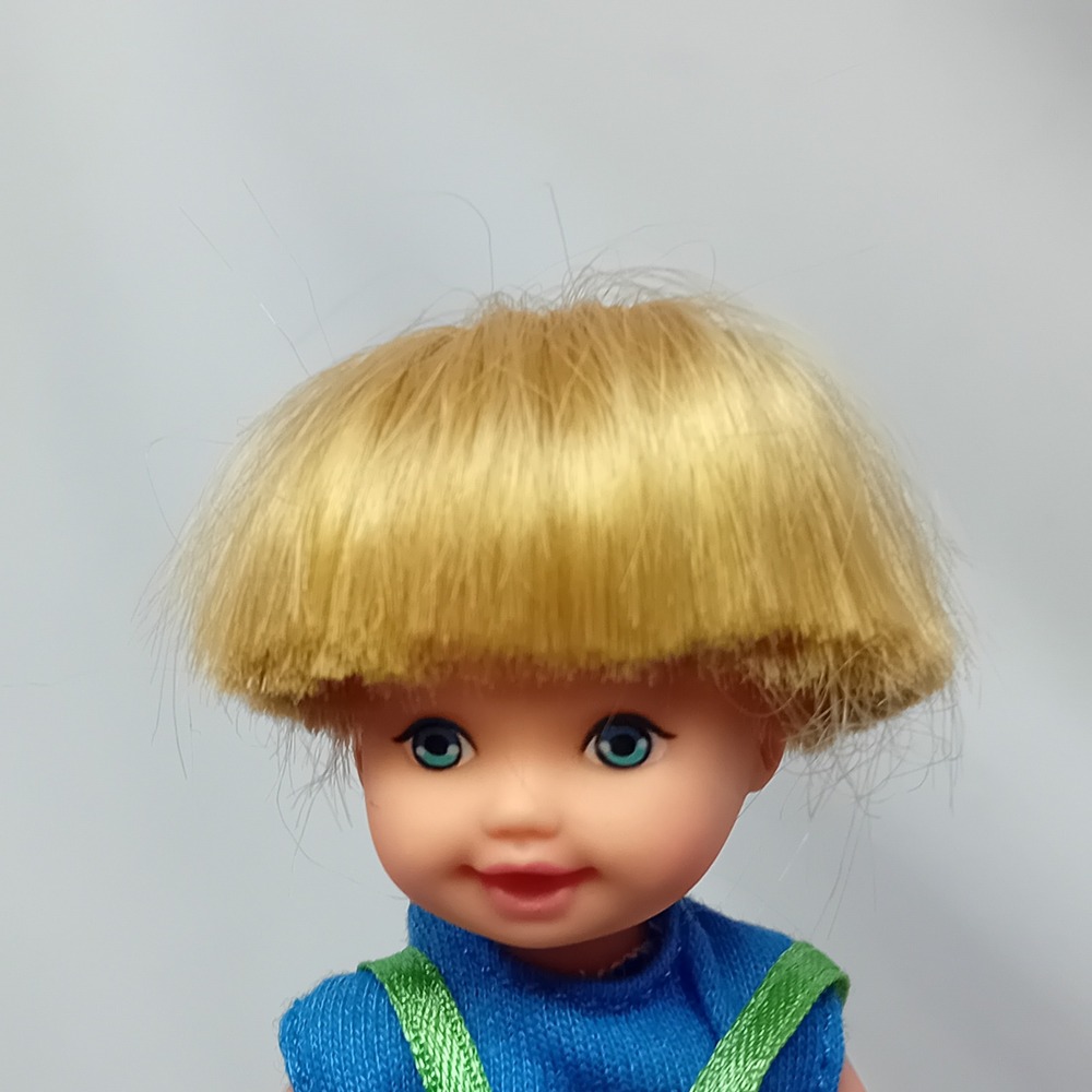 1996 VTG Y2K Tommy Baby Brother Of Ken Kelly Barbie Friend Babydoll Redressed 4" - Picture 4 of 14